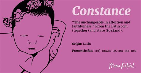 constance a girl meaning weat.